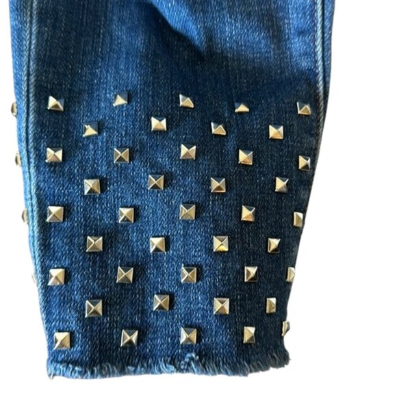 L'Agence silver studs slim jeans size 25 - Picture 3 of 3